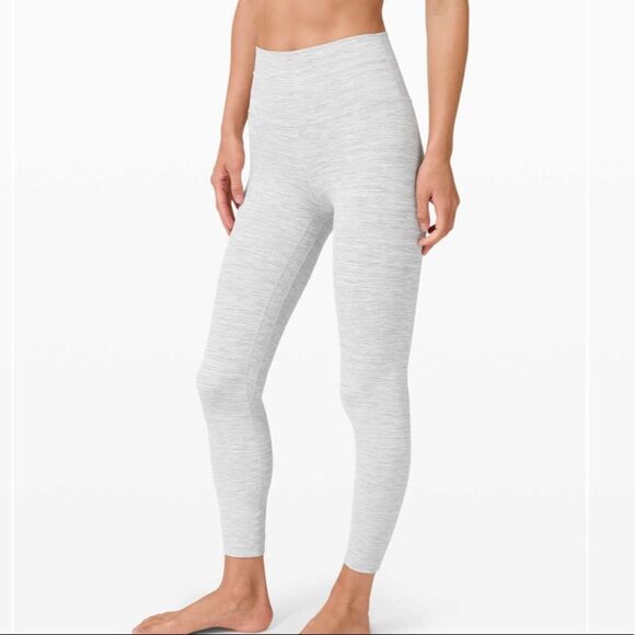 Lululemon Wee are from Space Nimbus Wunder Under white leggings size 14 - Picture 1 of 12